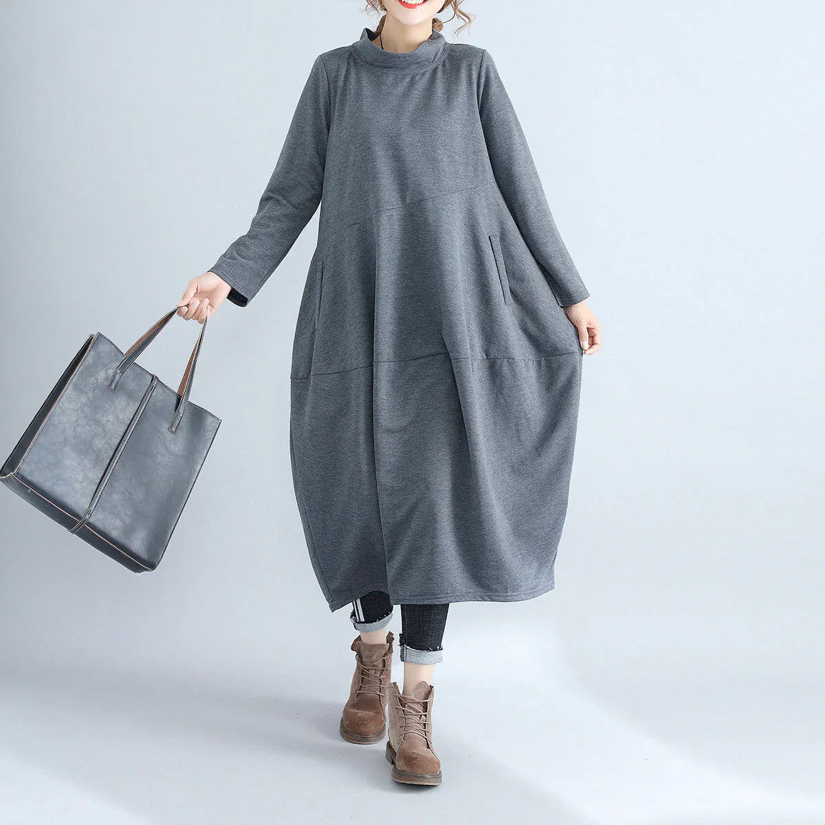 Fashion Plus Size Long Sleeve Hoodie Fall Dresses