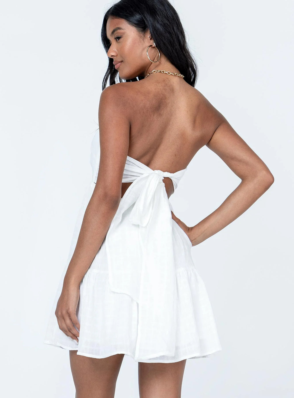 Love Affair Mini Dress White