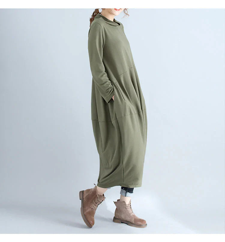Fashion Plus Size Long Sleeve Hoodie Fall Dresses